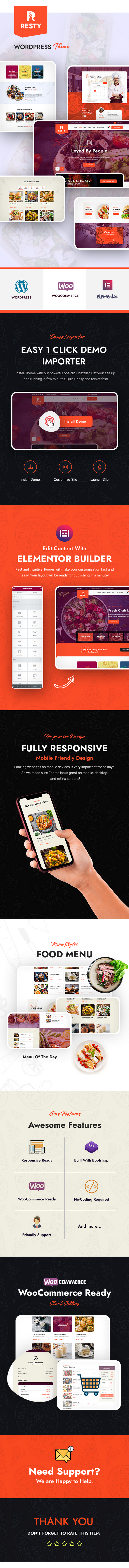 Resty - Restaurant WooCommerce WordPress Theme - 1